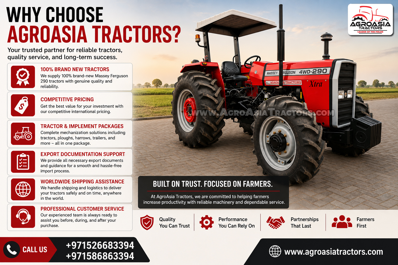 mf 290 tractors